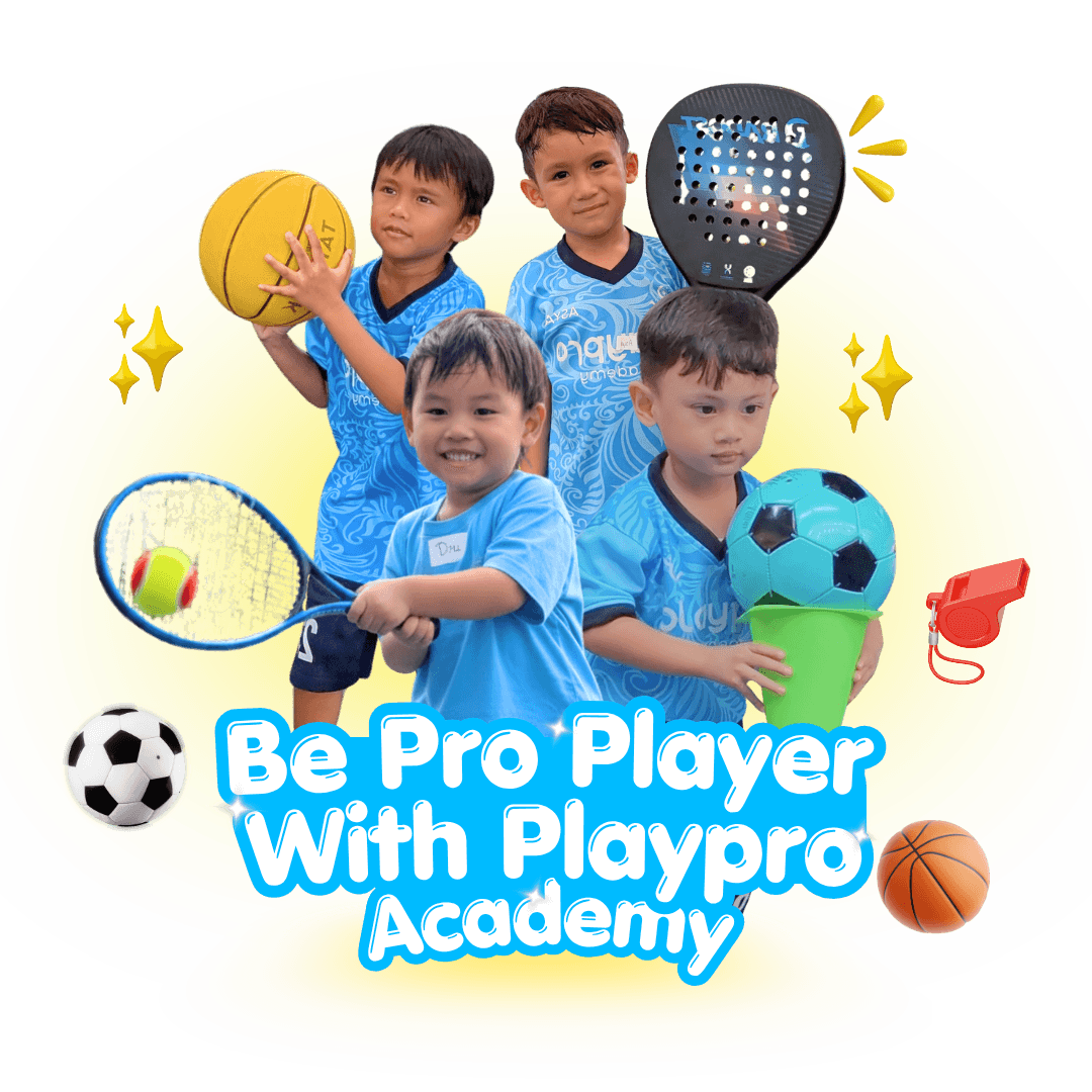 Anak-anak berlatih olahraga di PlayPro Academy